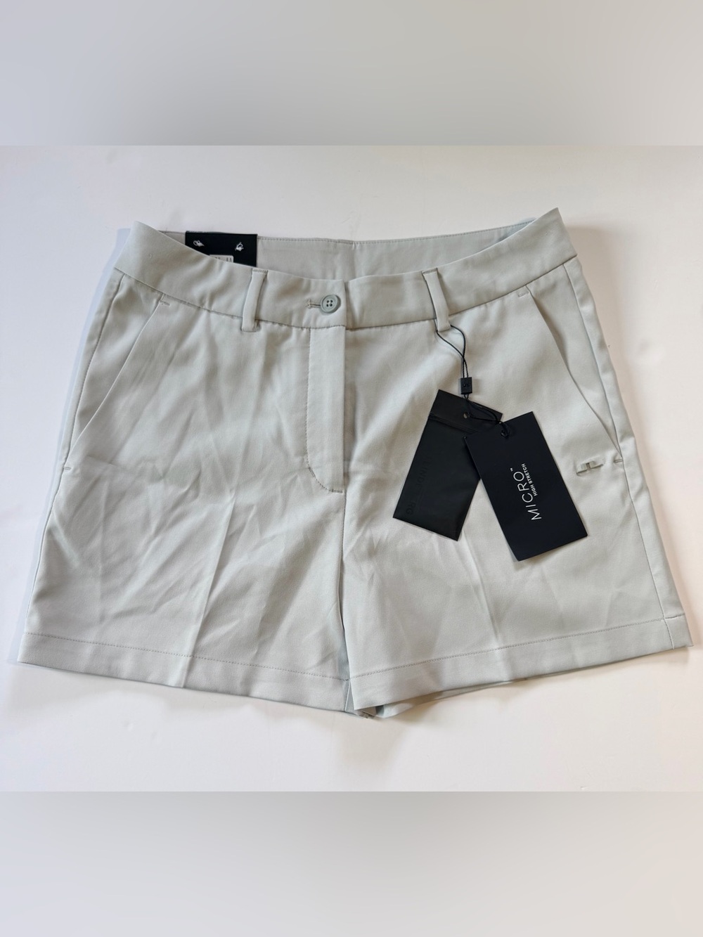 J.Lindeberg Light Gray Tailored Micros Shorts